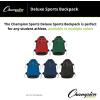 Champion Sports Deluxe All Purpose Backpack(Blue)