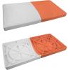 Champion Sports Official Size Safety Breakaway Baseball Double First Base – Molded Rubber Quick Release Double First Base Set