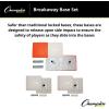 Champion Sports Recreational Safety Breakaway Baseball Base Set with Breakway Double First Base – Release On Impact Safety Base Set