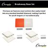 Champion Sports Recreational Safety Breakaway Baseball Base Set with Breakway Double First Base – Release On Impact Safety Base Set