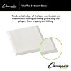 Champion Sports Waffle Bottom Base – Molded Rubber, Suction Bottom Base,White