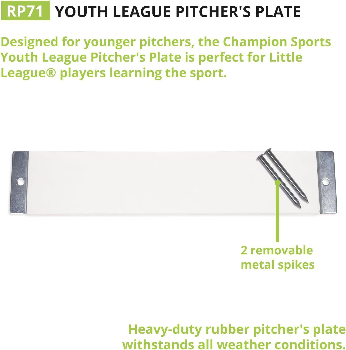 image:imageChampion Sports Heavy Duty Rubber Pitchers Plate All Weather Youth Size Pitchers Plate