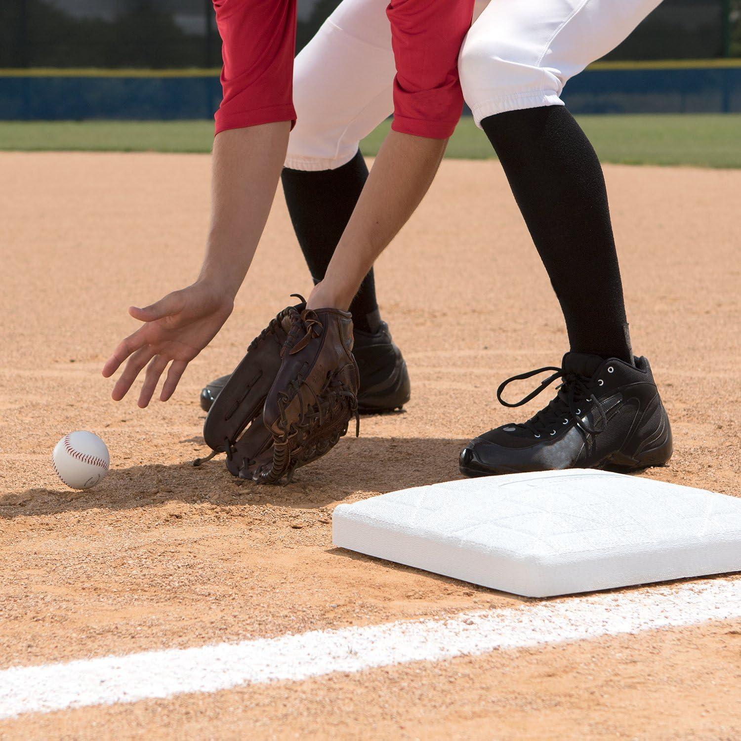 image:imageChampion Sports Magnetic Breakaway Base Hollywood Type Magnet Break Free Youth Baseball Safety Baseball Base with Anchor Plug Stanchion amp Pan 3 Interchangable Plates with One Base