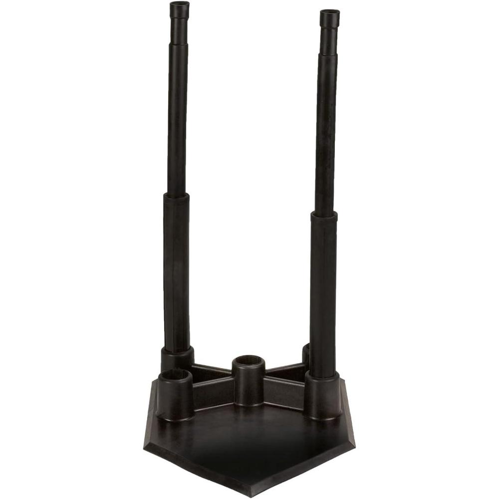 image:imageChampion Sports Deluxe Batting Tee Mounted on Official Home Plate Adjustable Telescopic Molded Rubber Tee Multiple Style Options Singles amp Sets AvailableDeluxe 5 Position Batting Tee
