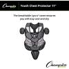 Champion Sports 11″ Lightweight Multi-layered Youth Models Baseball Chest Protector – Removable Shoulder Cap and Tail Chest Protector – Ages: 7-9