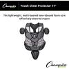 Champion Sports 11″ Lightweight Multi-layered Youth Models Baseball Chest Protector – Removable Shoulder Cap and Tail Chest Protector – Ages: 7-9