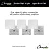 Champion Sports Bolco Style Major League Set of 3 Baseball Bases (15″ x 15” x 3”)