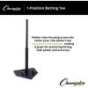 Champion Sports Deluxe Batting Tee – Mounted on Official Home Plate, Adjustable Telescopic Molded Rubber Tee, Multiple Style Options – Singles & Sets Available(1 Position)