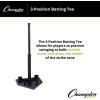 Champion Sports Deluxe Batting Tee – Mounted on Official Home Plate, Adjustable Telescopic Molded Rubber Tee, Multiple Style Options – Singles & Sets Available(3 Position)