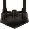 Champion Sports Deluxe Batting Tee – Mounted on Official Home Plate, Adjustable Telescopic Molded Rubber Tee, Multiple Style Options – Singles & Sets Available(Deluxe 5 Position Batting Tee)