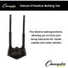 Champion Sports Deluxe Batting Tee – Mounted on Official Home Plate, Adjustable Telescopic Molded Rubber Tee, Multiple Style Options – Singles & Sets Available(Deluxe 5 Position Batting Tee)