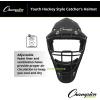 Champion Sports Hockey Style Catcher’s Helmet Mask – Adult/Youth Sizes – High-Impact ABS Construction Catcher’s Mask – Ventilation Holes – Foam Liner – Adjustable – Reinforced Cage – NOCSAE® and SEI