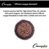 Champion Sports Leather Baseball Set: Dozen Indoor / Outdoor Genuine Leather Official League Baseballs for Practice Training or Real Game – OLB1 Pack of 12