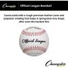 Champion Sports Leather Baseball Set: Dozen Indoor / Outdoor Genuine Leather Official League Baseballs for Practice Training or Real Game – OLB1 Pack of 12