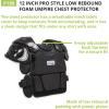 Champion Sports Low Rebound Foam Professional Model Chest Protector – 12″ – Black