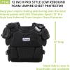 Champion Sports Low Rebound Foam Professional Model Chest Protector – 12″ – Black