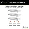 Champion Sports Official Size Safety Breakaway Baseball Base Set – Quick Release Baseball Base Set