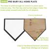 Champion Sports Pro Bury All Home Plate – Molded Rubber, Hardwood Bottom Home Plate