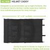 Champion Sports Vinyl Helmet Bag: Softball & Baseball Sports Equipment Caddy with Hanging Hooks – Holds 8 Helmets