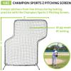 Champion Sports Z Baseball Pitching Screen – Reversible Design Baseball Pitching Screen for Versatility and Safety – Baseball Pitching Screen Easy Setup and Enhanced Protection