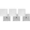 Champion Sports Bolco Style Major League Set of 3 Baseball Bases (15″ x 15” x 3”)