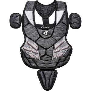 Champion Sports 11″ Lightweight Multi-layered Youth Models Baseball Chest Protector – Removable Shoulder Cap and Tail Chest Protector – Ages: 7-9