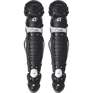 Champion Sports 16.5″L Pro Adult Triple Knee Full Wing Shin Guards with Wrap-around Padding and Removable Second Toe – Adult Size