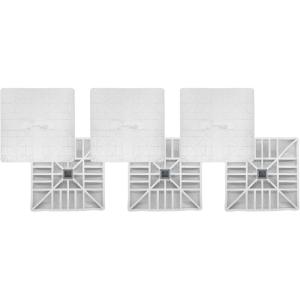 Champion Sports Bolco Style Major League Set of 3 Baseball Bases (15″ x 15” x 3”)