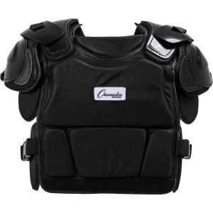 Champion Sports Low Rebound Foam Professional Model Chest Protector – 12″ – Black