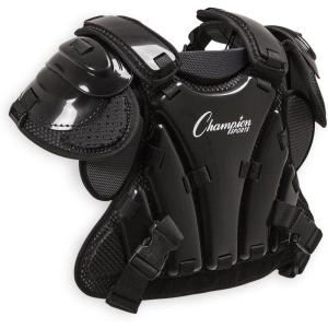 Champion Sports Umpire Chest Protector: 3 Millimeter Molded Plate Armor Style Softball & Baseball Chest Protector – 13″ – Black