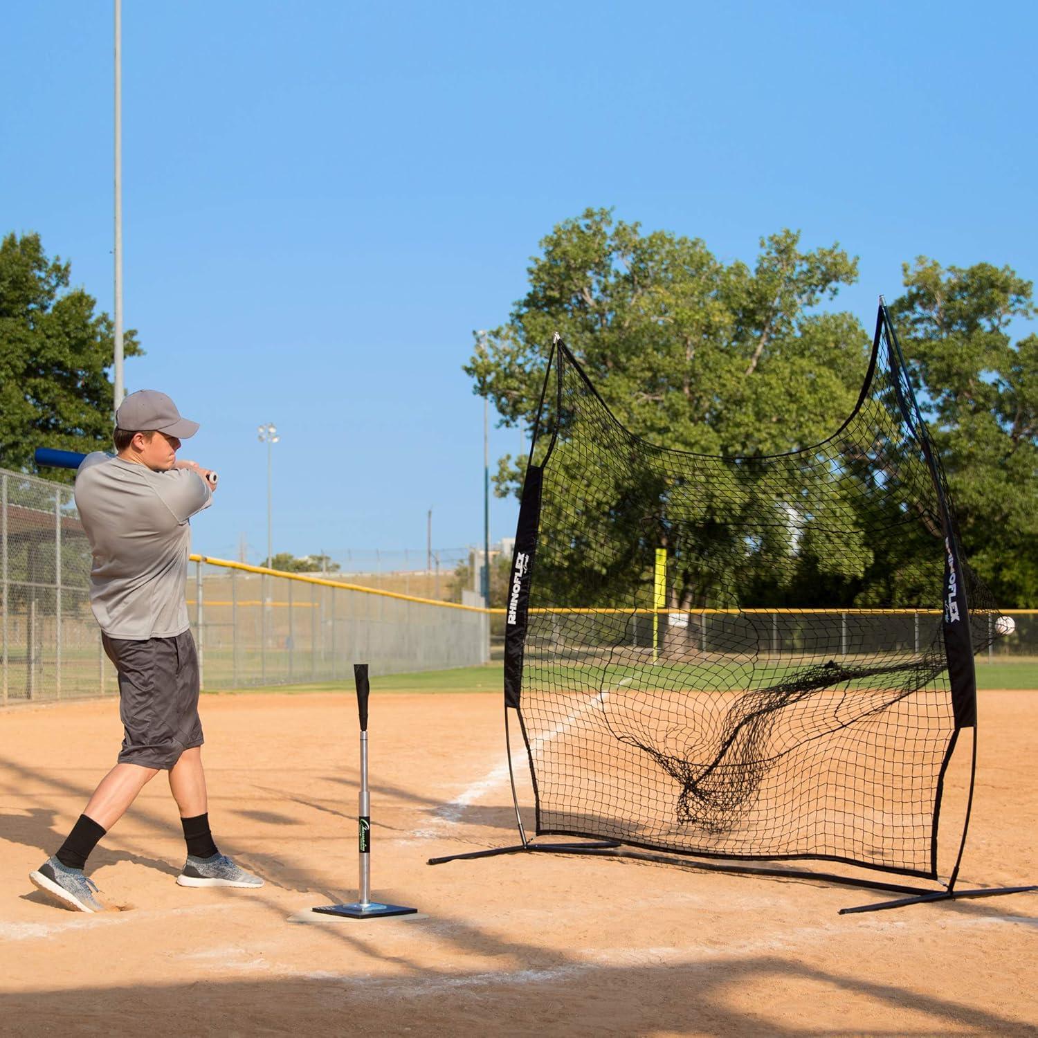 image:imageChampion Sports Baseball Softball Net Rhino Flex Baseball Softball Pitching and Batting Training Net Portable Hitting and Throwing Practice Net