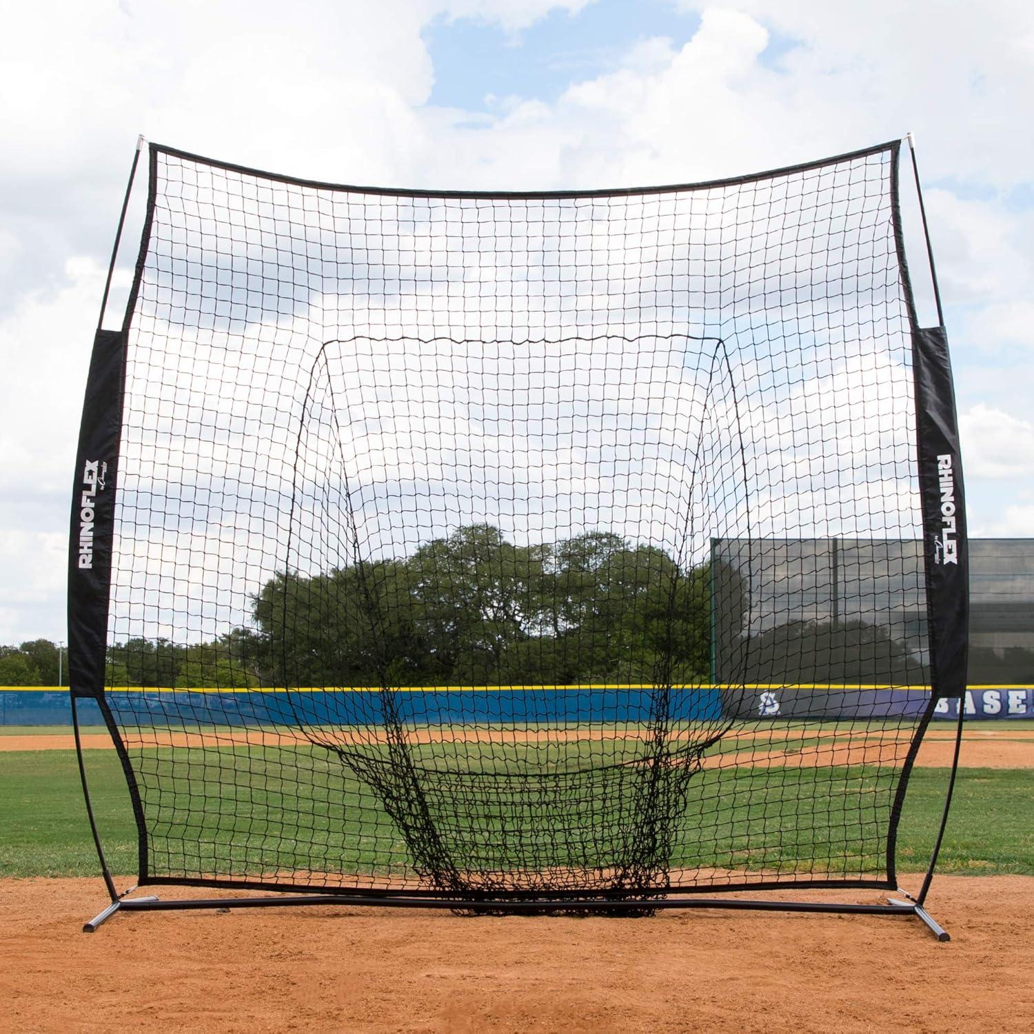 image:imageChampion Sports Baseball Softball Net Rhino Flex Baseball Softball Pitching and Batting Training Net Portable Hitting and Throwing Practice Net