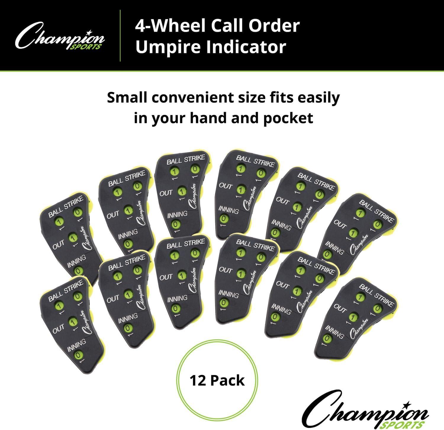 image:imageChampion Sports Baseball Umpire 4Wheel Call Order Indicator Black