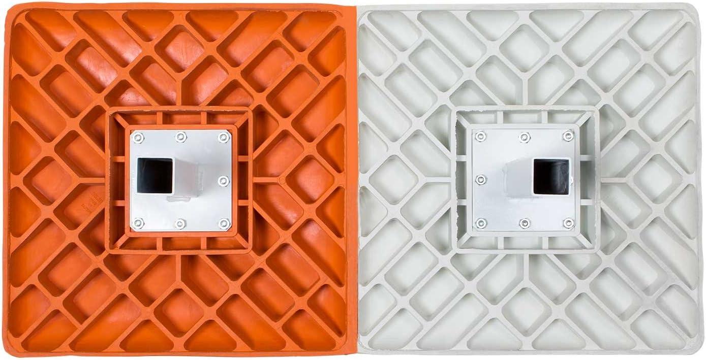 image:imageChampion Sports Hollywood Style Impact Double First Base Solid One Piece Molded Construction Rubber Double First Base Ground Anchors Not IncludedOrange