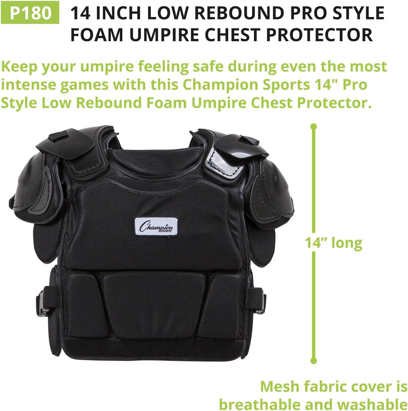 image:imageChampion Sports Low Rebound Foam Professional Model Chest Protector 14 Black