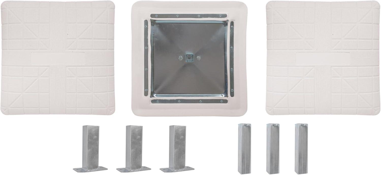 image:imageChampion Sports Pro Anchored BaseballSoftball Base Sets HeavyDuty Bases with Welded amp Bolted Stanchions Base Replacement Pins amp Anchor Plugs3 Qty Pro Heavy Duty Anchored Set