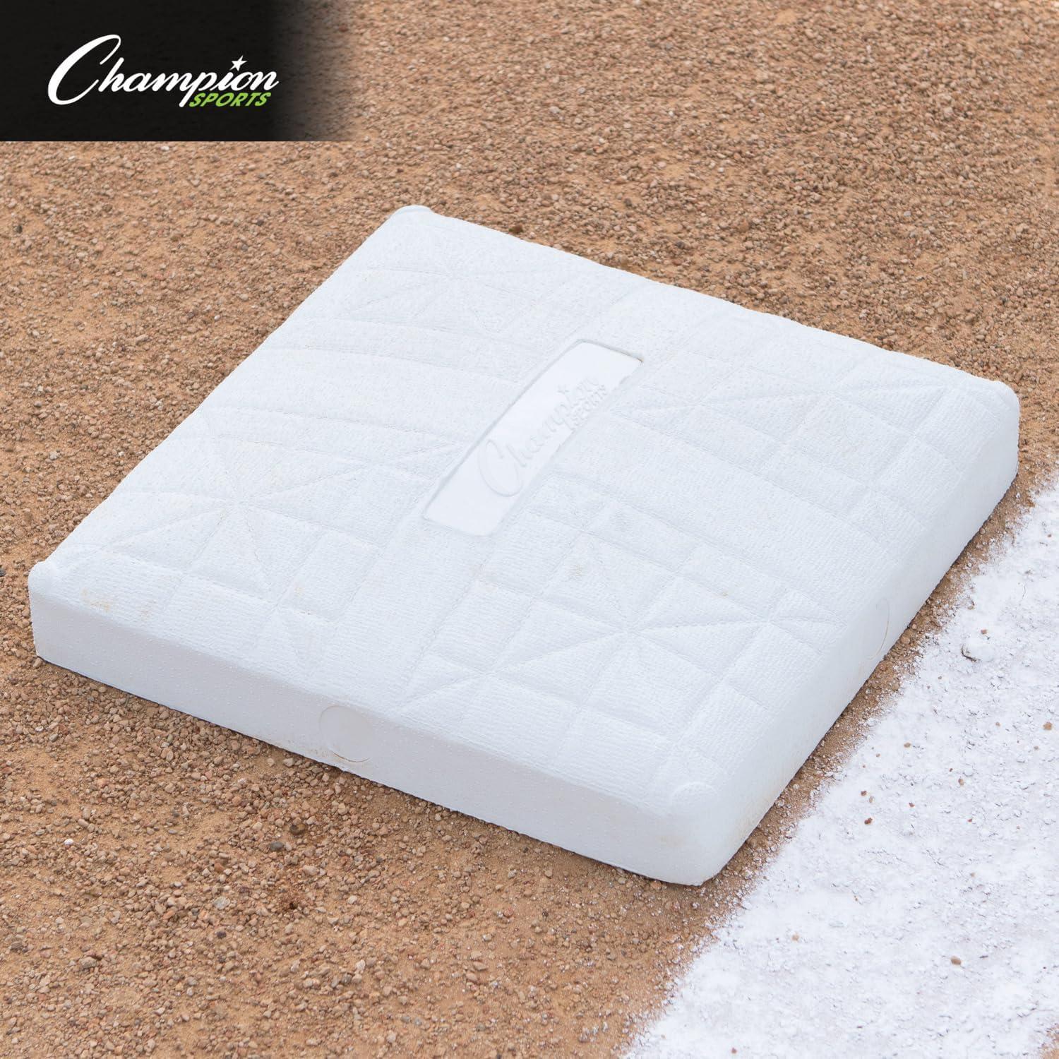 image:imageChampion Sports Pro Anchored BaseballSoftball Base Sets HeavyDuty Bases with Welded amp Bolted Stanchions Base Replacement Pins amp Anchor PlugsAnchored Base Set with Bolted Stanchion Pan