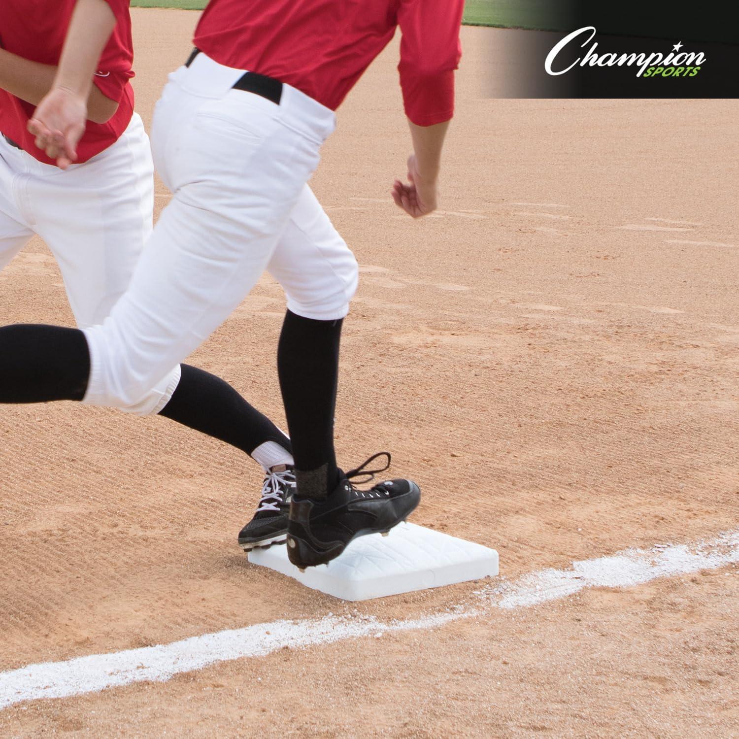 image:imageChampion Sports Pro Anchored BaseballSoftball Base Sets HeavyDuty Bases with Welded amp Bolted Stanchions Base Replacement Pins amp Anchor PlugsAnchored Base Set with Bolted Stanchion Pan