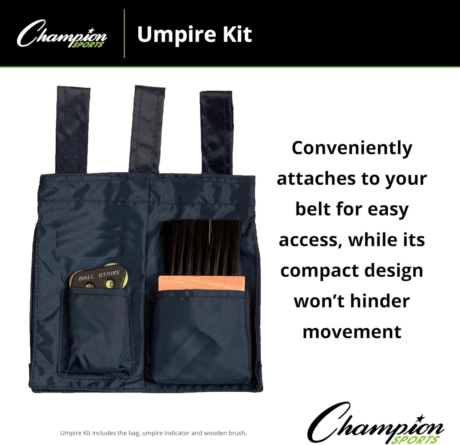 image:imageChampion Sports Umpire Kit with Bag Brush and 4 Wheel Ump Indicator