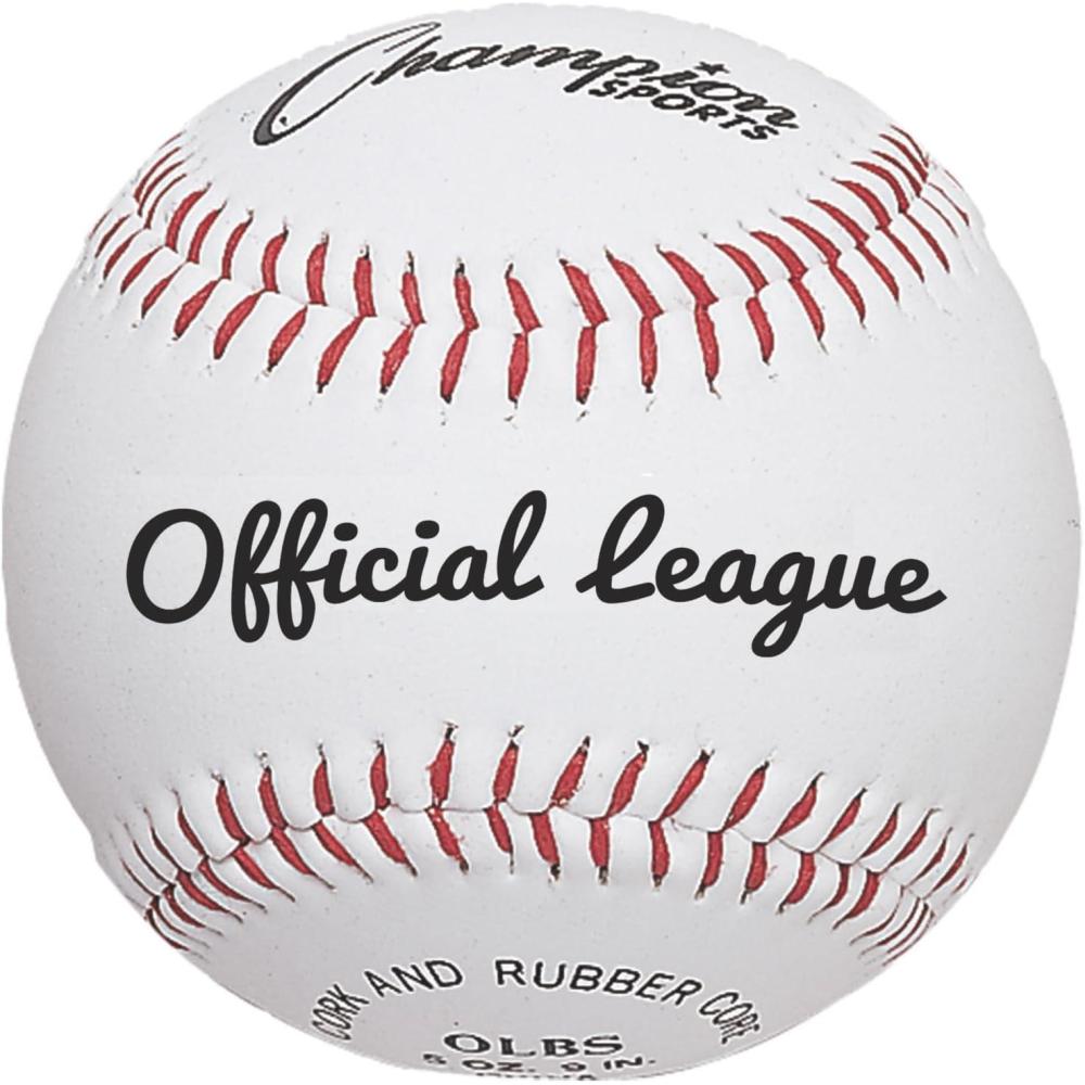 image:imageChampion Sports Syntex Leather Baseball Set Dozen IndoorOutdoor Syntex Leather Official League Baseballs for Practice Training or Real Game Pack of 12