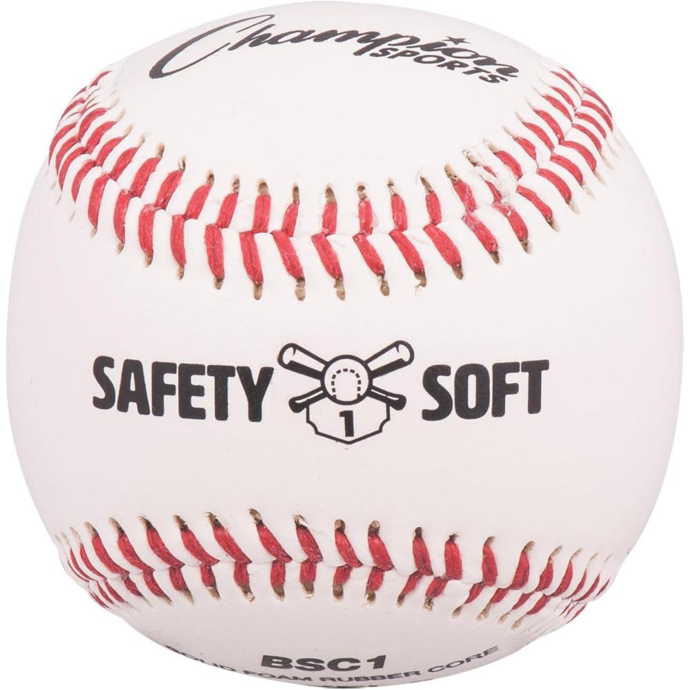 image:imageChampion Sports Syntex leather Cover Official Size and Weight Soft Compression Baseballs Polyurethane Center Pack of 12 Level 1 Ages 57