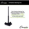 Champion Sports 5-Position Batting Tee – Mounted Adjustable Telescopic Batting Tee With 5 Hitting Zones