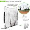 Champion Sports Baseball Softball Net: Rhino Flex Baseball / Softball Pitching and Batting Training Net – Portable Hitting and Throwing Practice Net