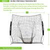 Champion Sports Baseball Softball Net: Rhino Flex Baseball / Softball Pitching and Batting Training Net – Portable Hitting and Throwing Practice Net