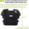 Champion Sports Low Rebound Foam Professional Model Chest Protector – 14″ – Black