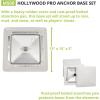 Champion Sports Pro Anchored Baseball/Softball Base Sets – Heavy-Duty Bases with Welded & Bolted Stanchions, Base Replacement Pins & Anchor Plugs(Anchored Base Set with Bolted Stanchion Pan)