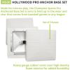 Champion Sports Pro Anchored Baseball/Softball Base Sets – Heavy-Duty Bases with Welded & Bolted Stanchions, Base Replacement Pins & Anchor Plugs(Anchored Base Set with Bolted Stanchion Pan)