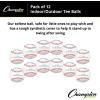 Champion Sports Syntex Leather Cover Indoor/Outdoor Tee Balls – Safety Sponge Core – Pack of 12