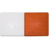 Champion Sports Hollywood Style Impact Double First Base – Solid One Piece Molded Construction – Rubber Double First Base – Ground Anchors Not Included,Orange