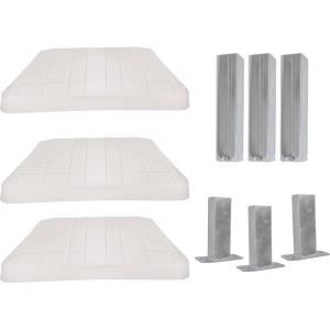Champion Sports Pro Anchored Baseball/Softball Base Sets – Heavy-Duty Bases with Welded & Bolted Stanchions, Base Replacement Pins & Anchor Plugs(3 Qty Pro Heavy Duty Anchored Set)